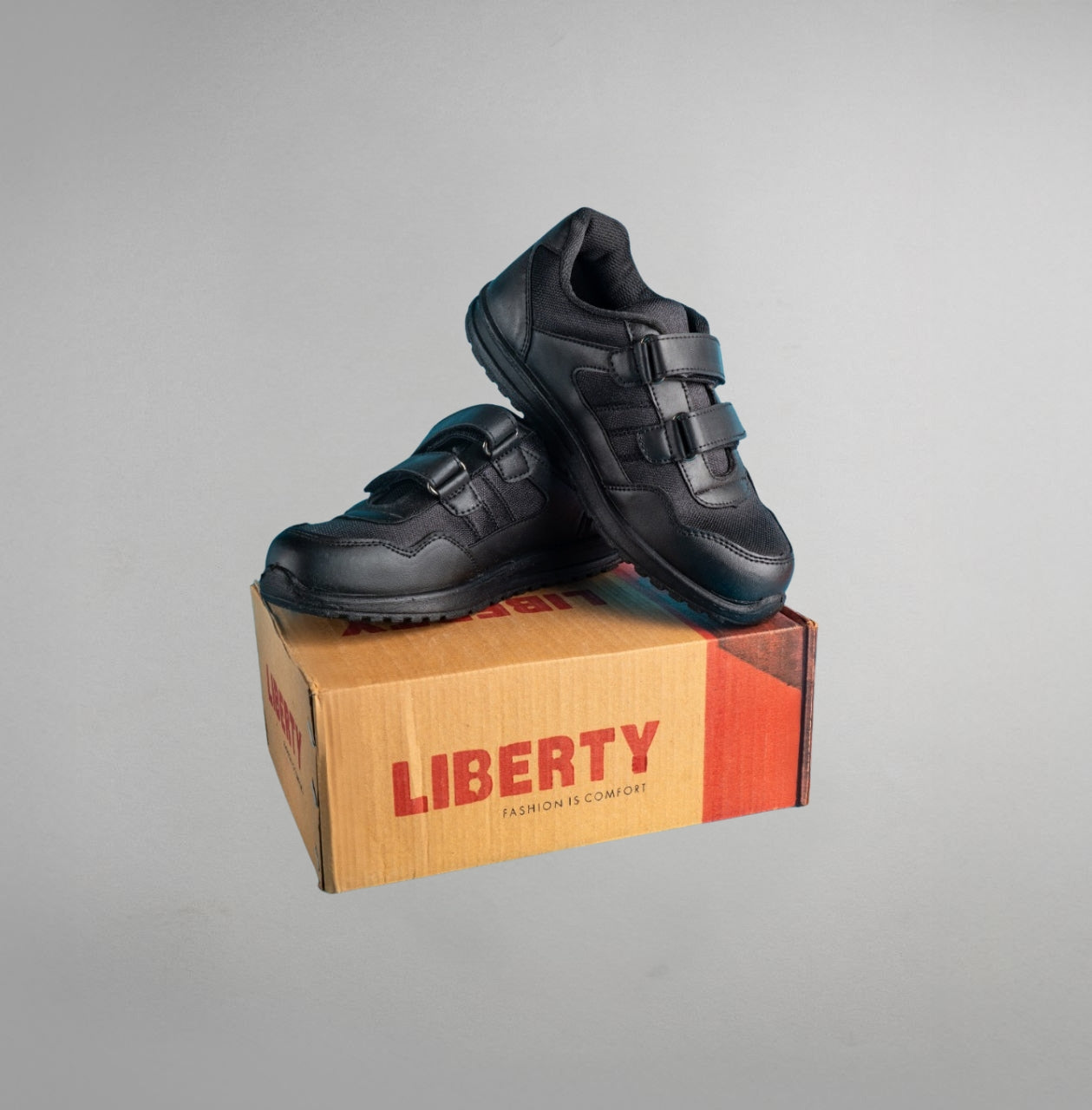 Liberty Trent Eva Sole Velcro Black Shoes