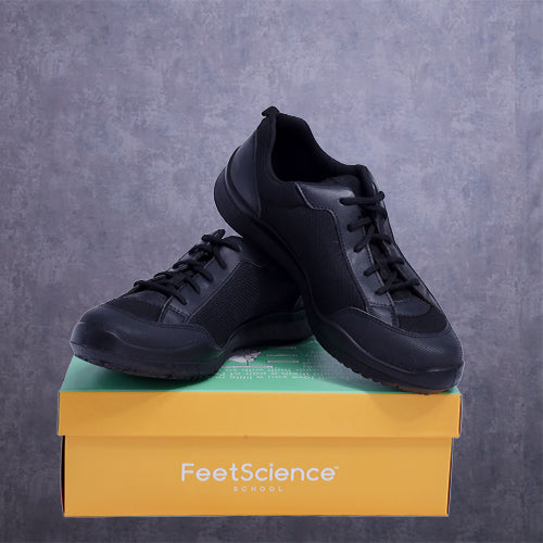 Middle & Senior Black Shoes (Lace)