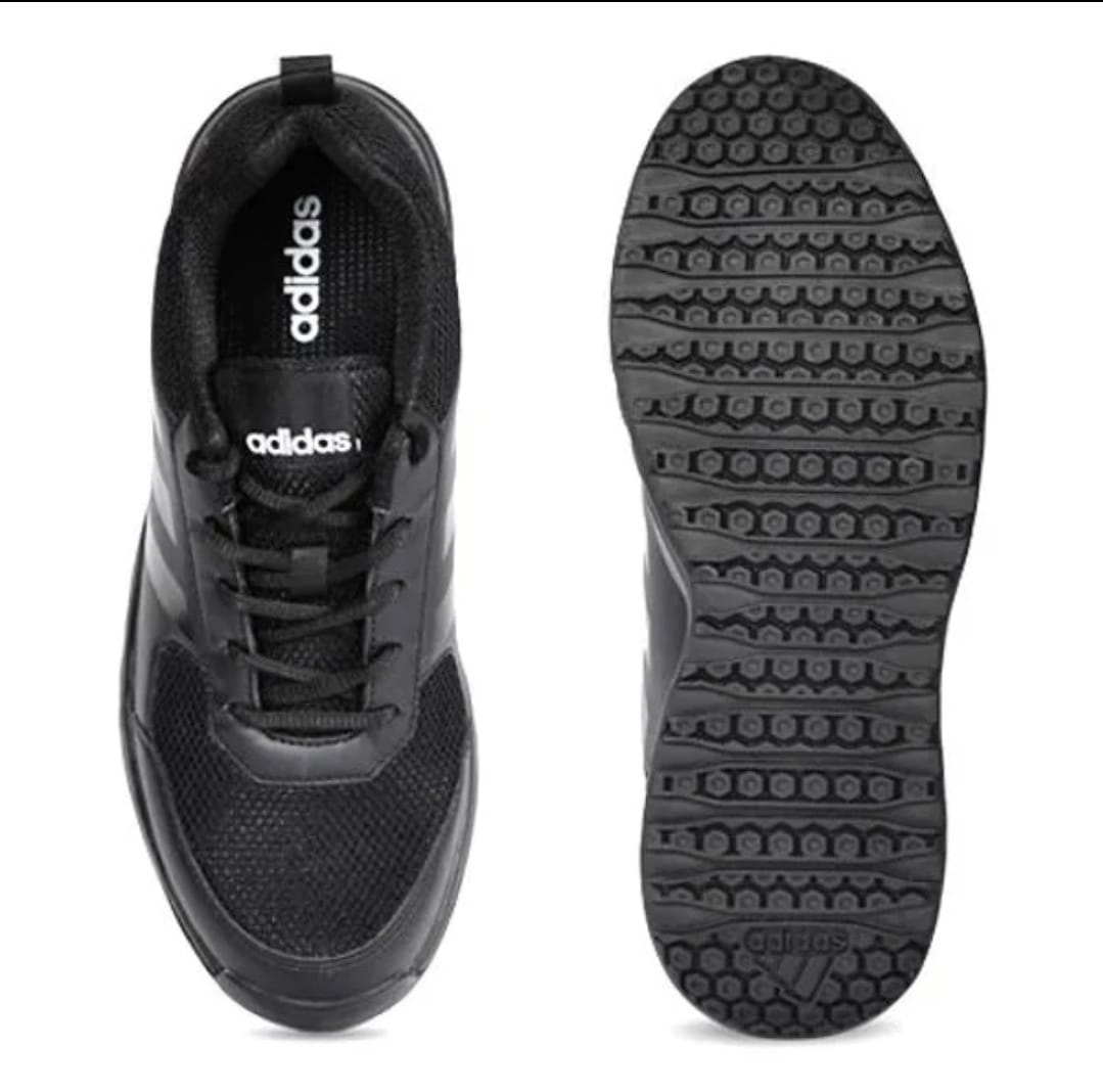adidas black mesh school shoes