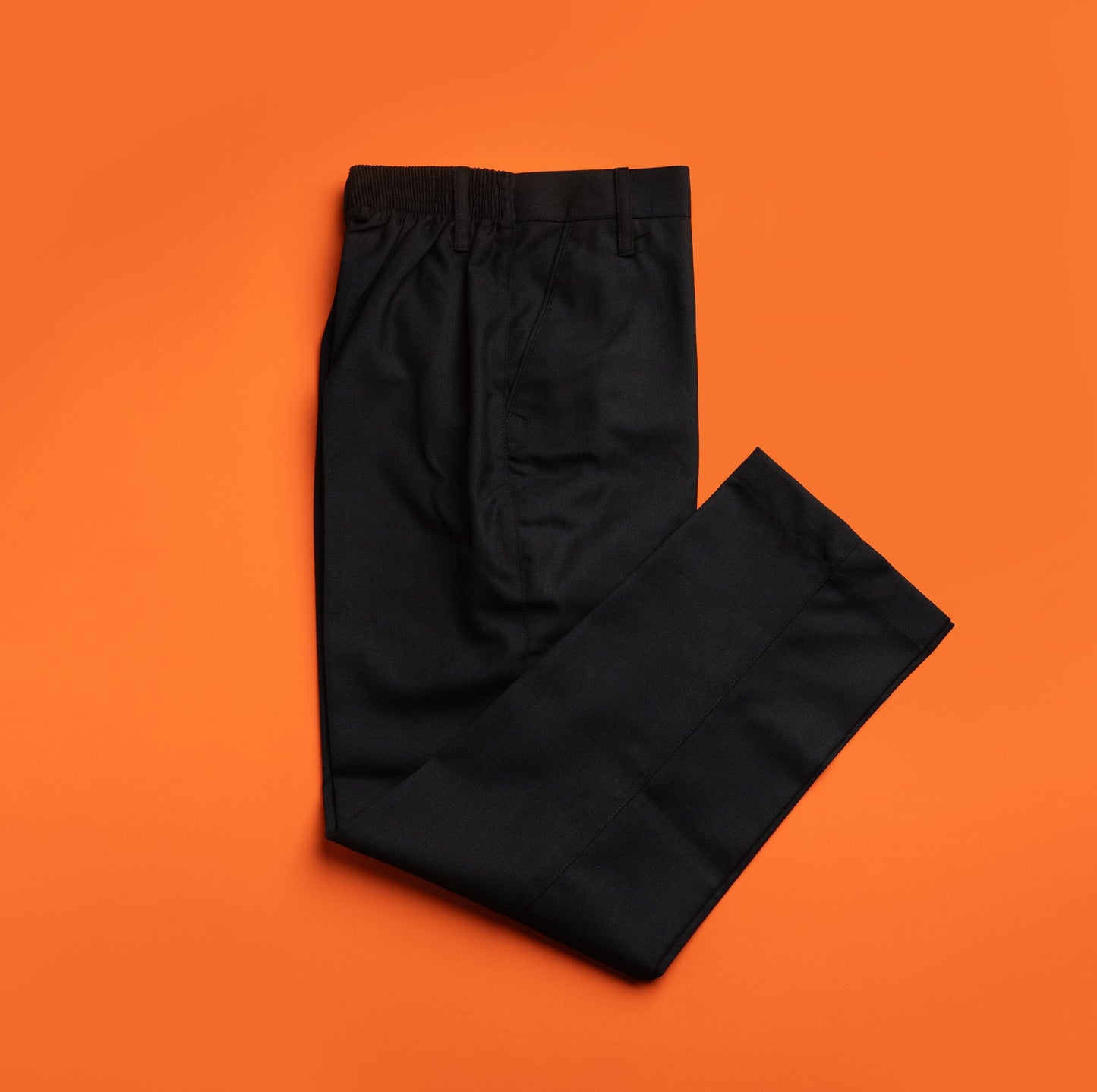 BIS Black Formal Elastic Trousers