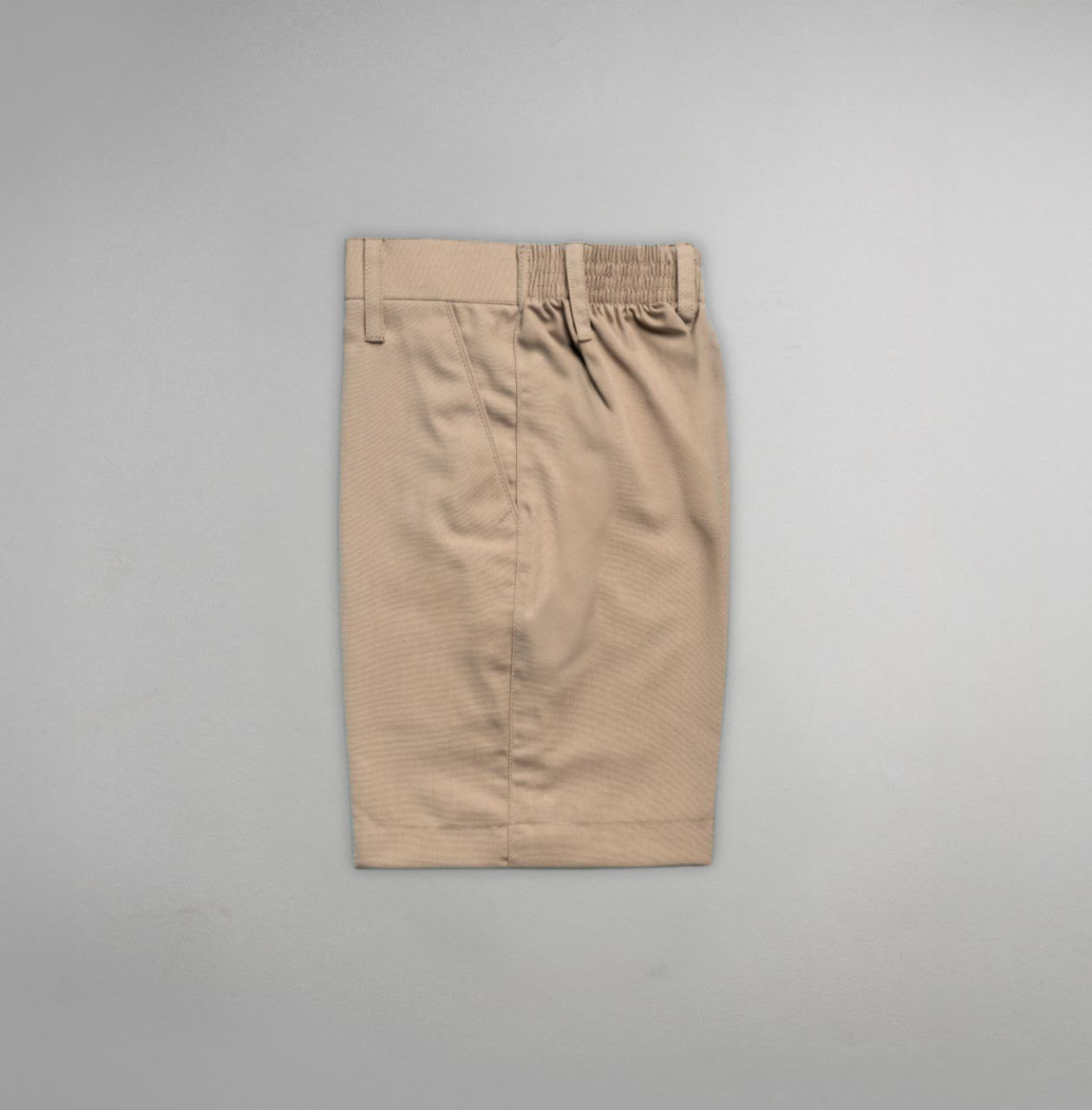 DAL Khaki Elastic Shorts