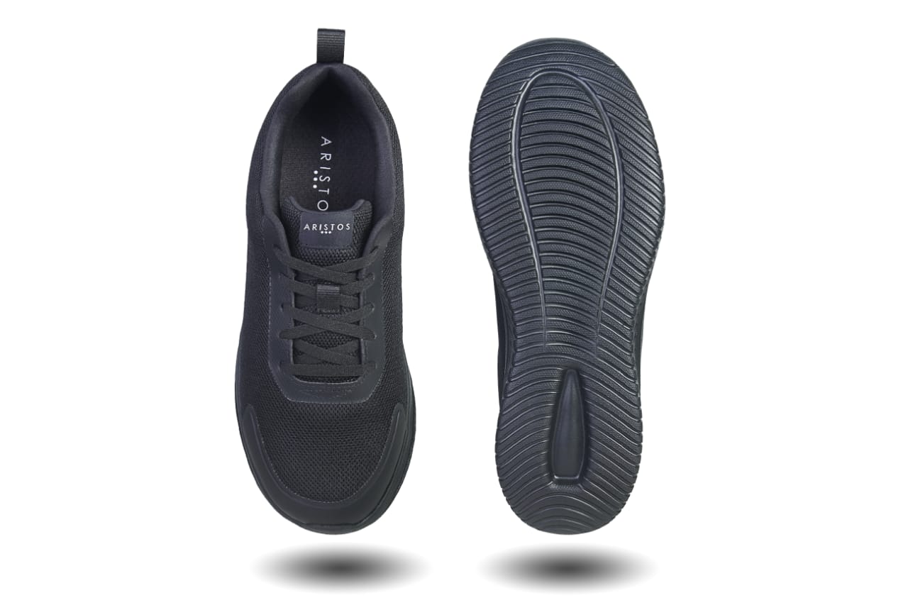 Aristos Lace Black Shoes