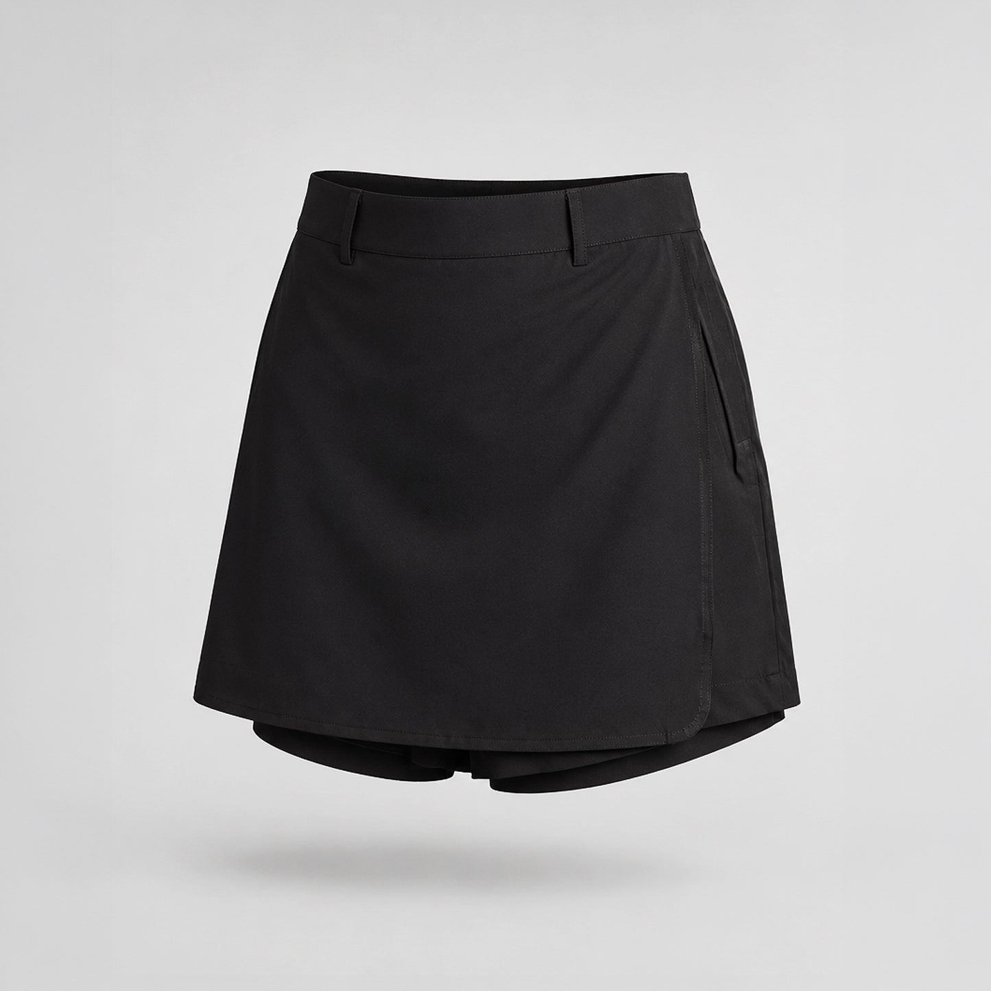 Elastic Black Skorts
