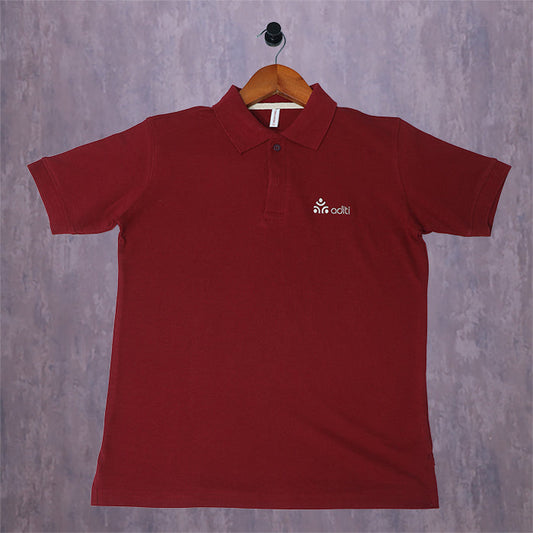 MAIS Maroon Polo T-Shirt